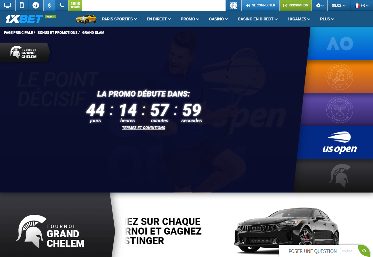 1xBet - Grand slam